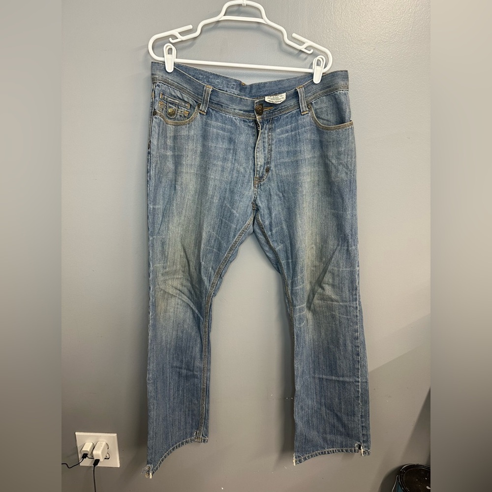 Blac Label Premium denim goods size 38 embroidered blue mens jeans